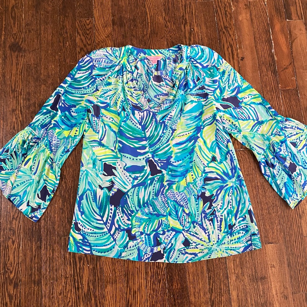 Lilly Pulitzer Silk top Size XS